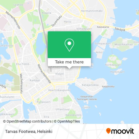 Tarvas Footwea map