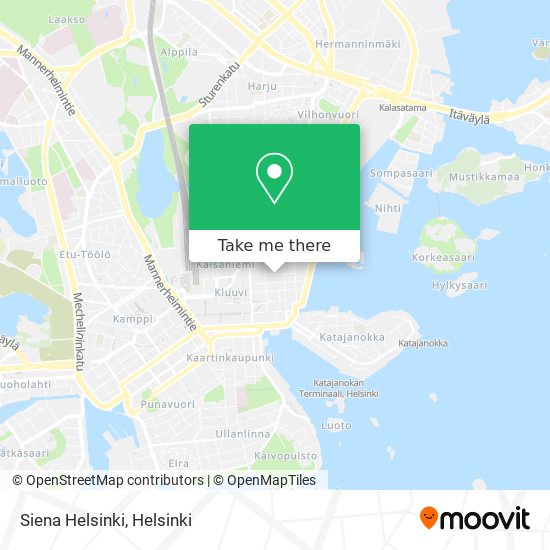 Siena Helsinki map