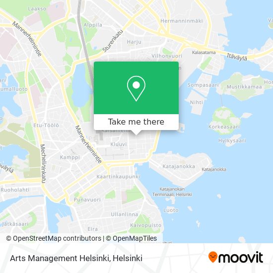 Arts Management Helsinki map