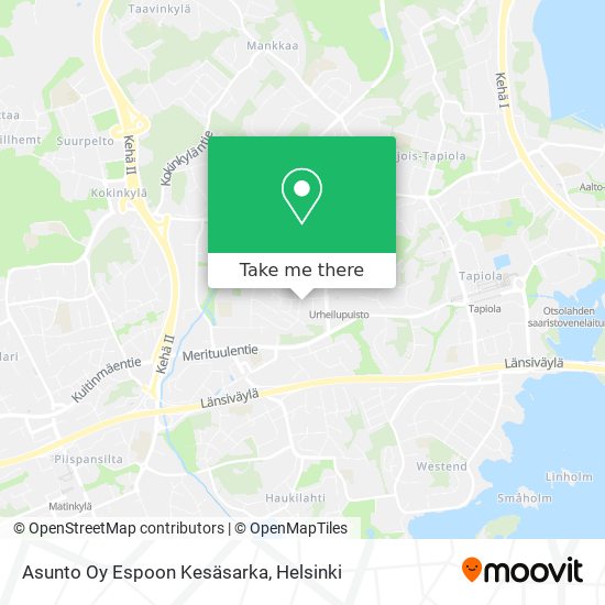 Asunto Oy Espoon Kesäsarka map