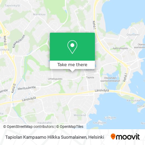 Tapiolan Kampaamo Hilkka Suomalainen map