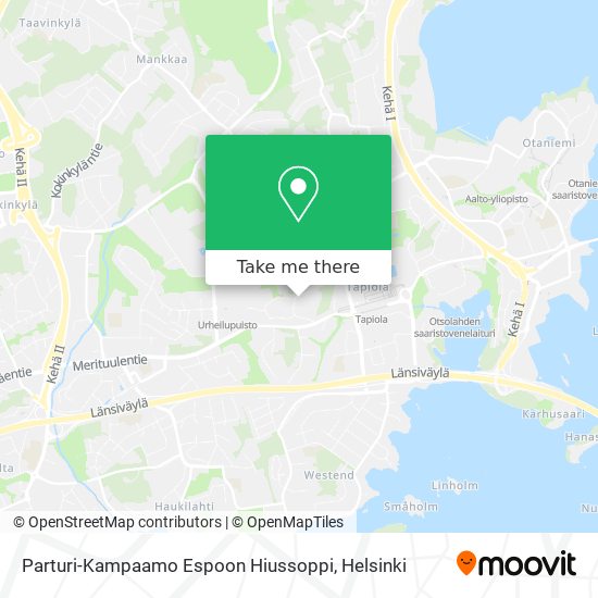 Parturi-Kampaamo Espoon Hiussoppi map