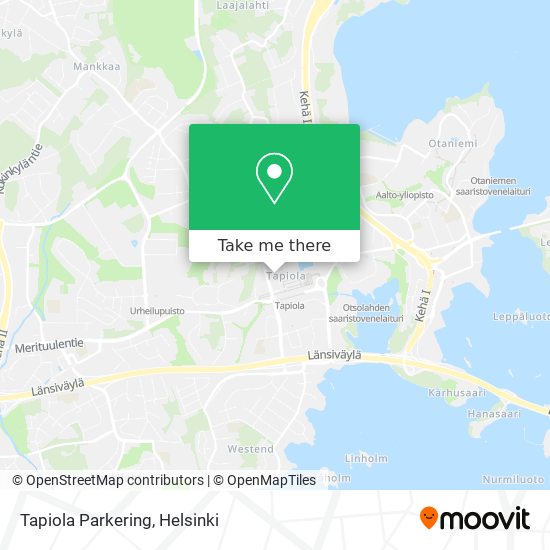 Tapiola Parkering map