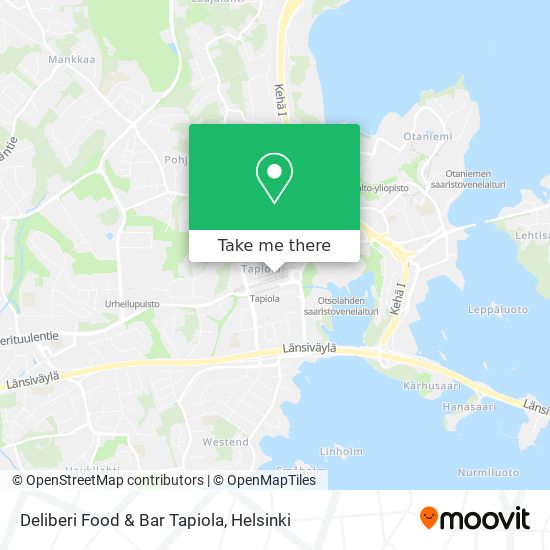 Deliberi Food & Bar Tapiola map