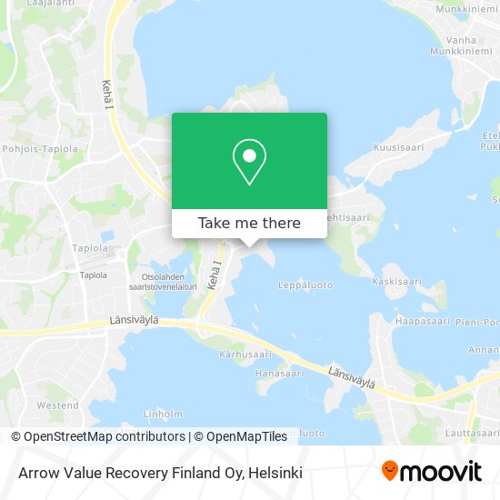 Arrow Value Recovery Finland Oy map