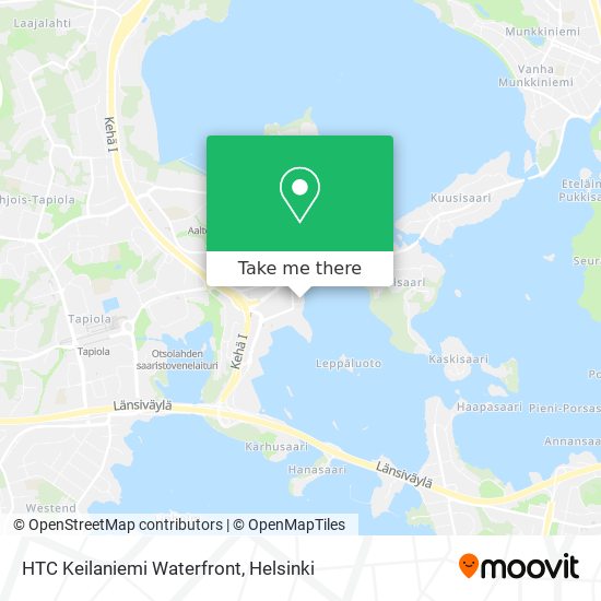 HTC Keilaniemi Waterfront map