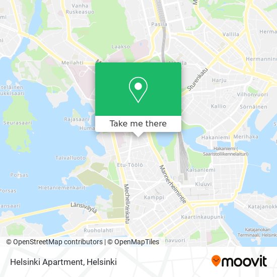 Helsinki Apartment map