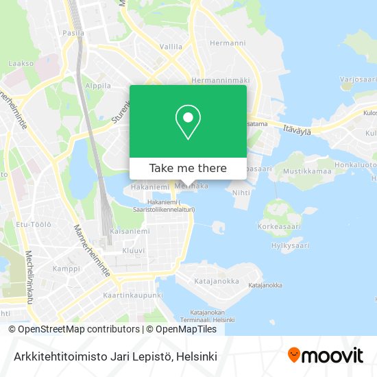 Arkkitehtitoimisto Jari Lepistö map