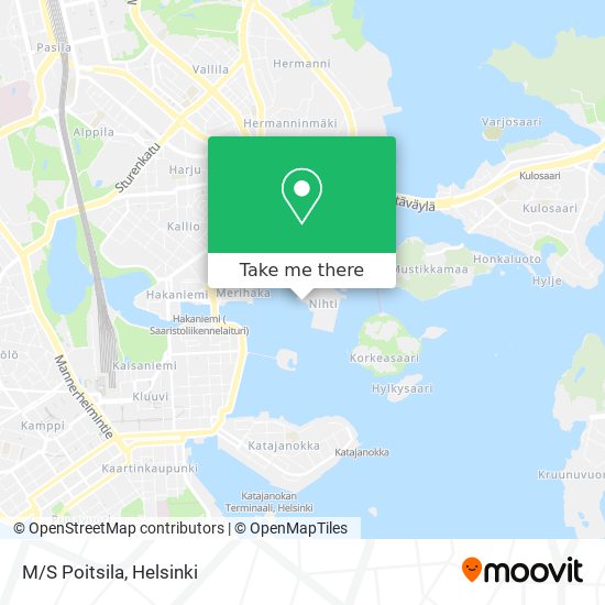 M/S Poitsila map