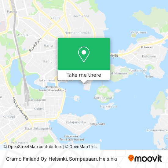 Cramo Finland Oy, Helsinki, Sompasaari map