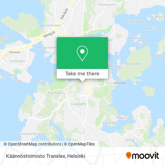 Käännöstoimisto Translex map