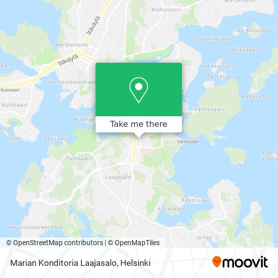 How to get to Marian Konditoria Laajasalo in Helsinki by Bus, Metro or  Train?