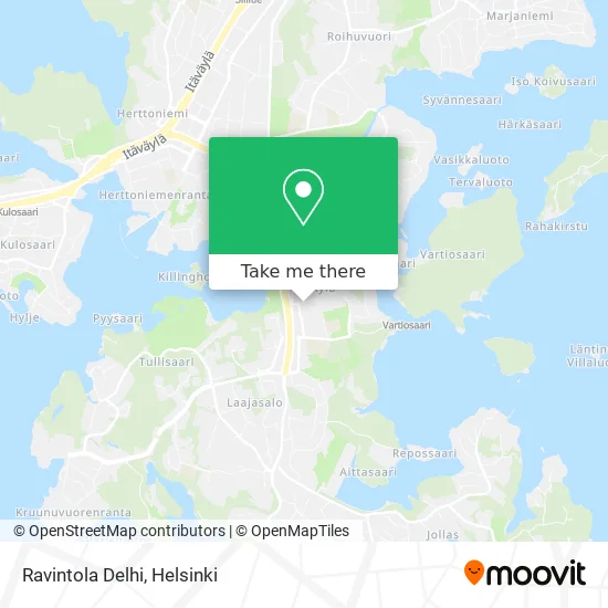Delhi Restaurant map