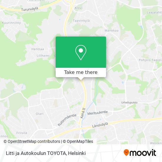 Litti ja Autokoulun TOYOTA map