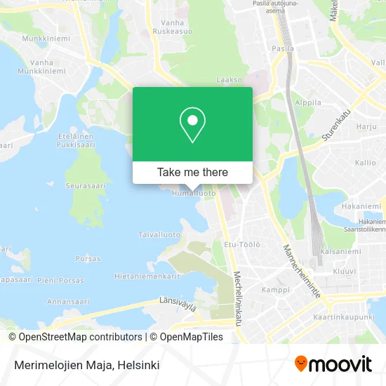 Merimelojien Maja map