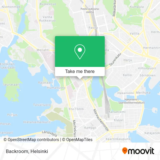 Backroom map
