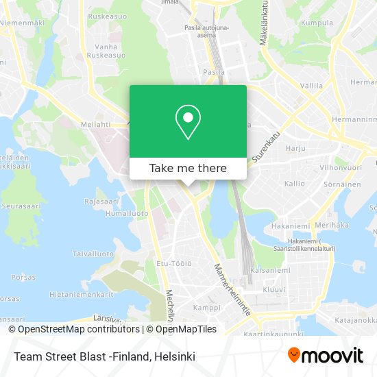 Team Street Blast -Finland map