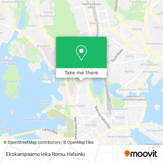 Ekokampaamo Inka Romu map