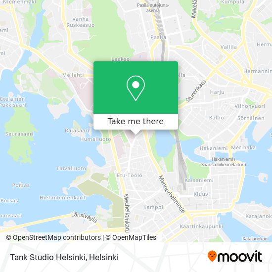 Tank Studio Helsinki map