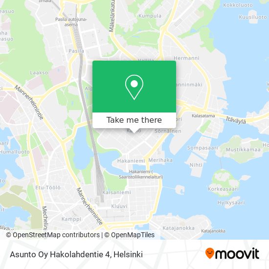 Asunto Oy Hakolahdentie 4 map
