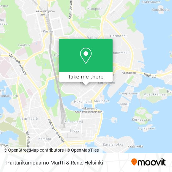 Parturikampaamo Martti & Rene map