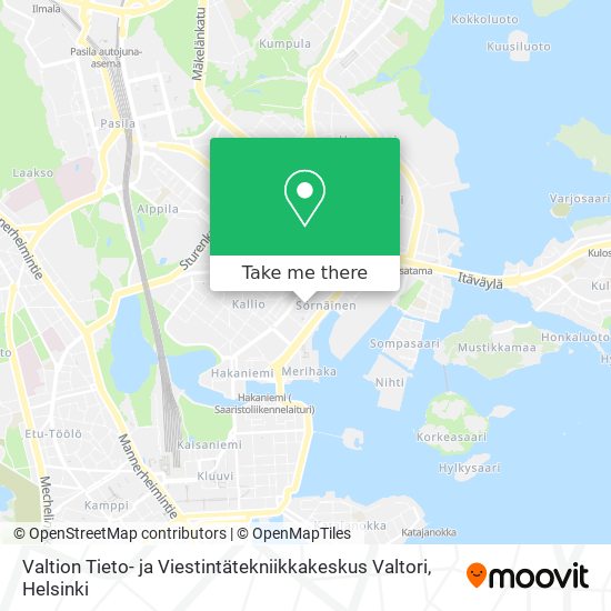 Valtion Tieto- ja Viestintätekniikkakeskus Valtori map