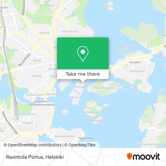 Restaurant Portus map