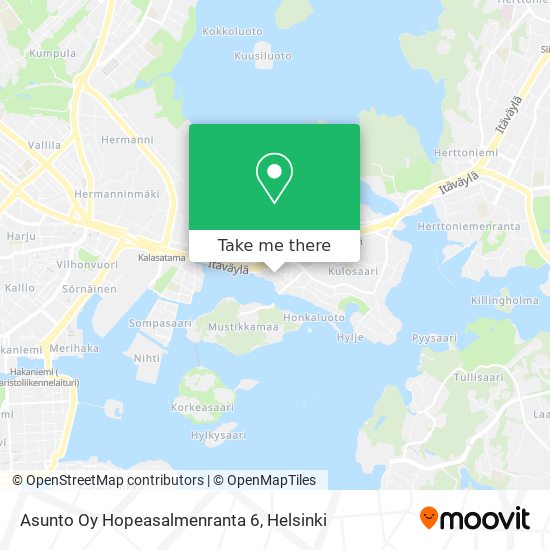 Asunto Oy Hopeasalmenranta 6 map
