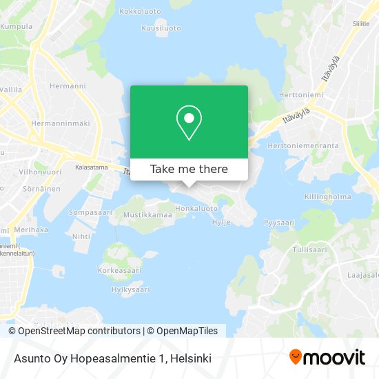 Asunto Oy Hopeasalmentie 1 map