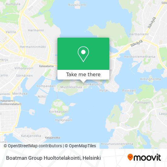 Boatman Group Huoltotelakointi map