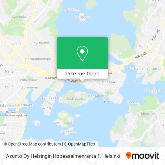 Asunto Oy Helsingin Hopeasalmenranta 1 map