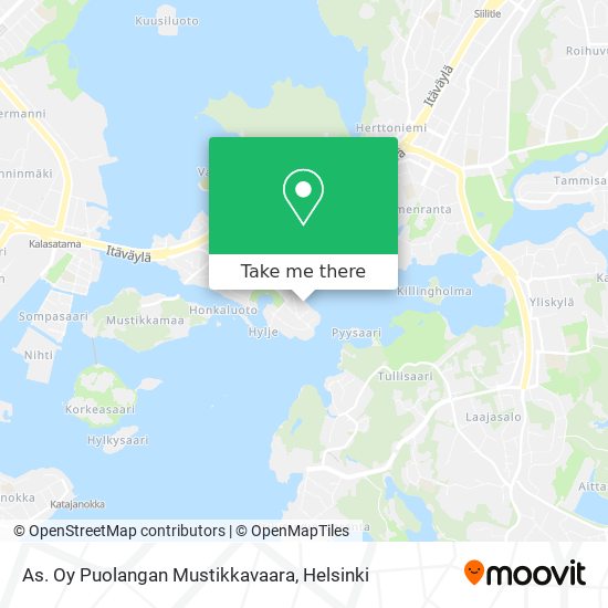 As. Oy Puolangan Mustikkavaara map