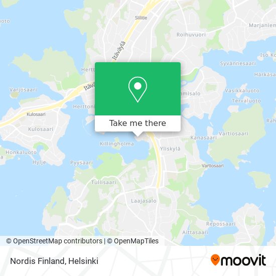 Nordis Finland map