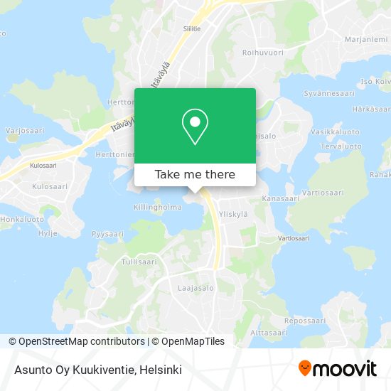 Asunto Oy Kuukiventie map