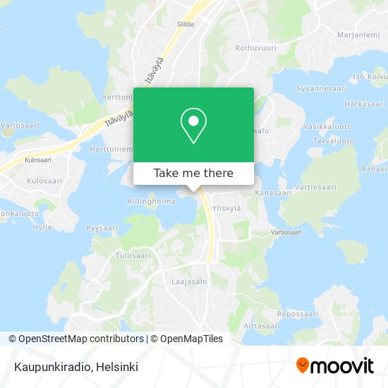 Kaupunkiradio map