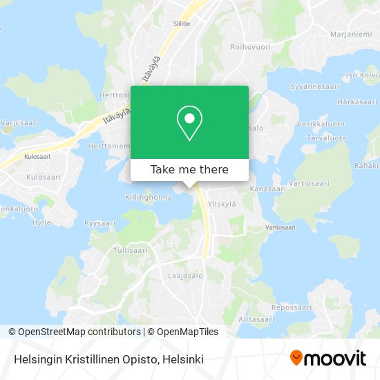 Helsingin Kristillinen Opisto map