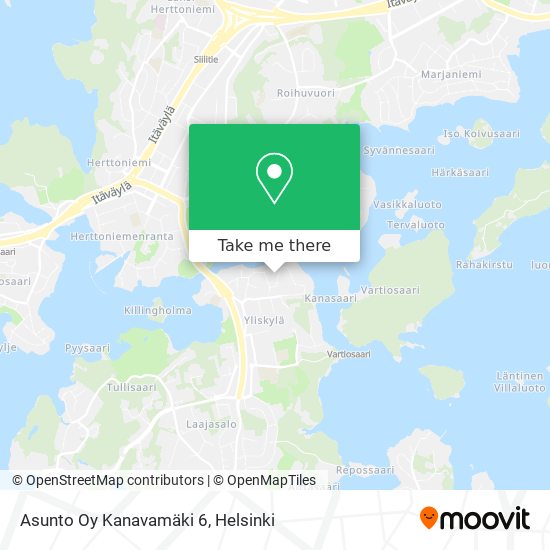Asunto Oy Kanavamäki 6 map