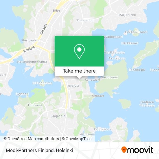 Medi-Partners Finland map