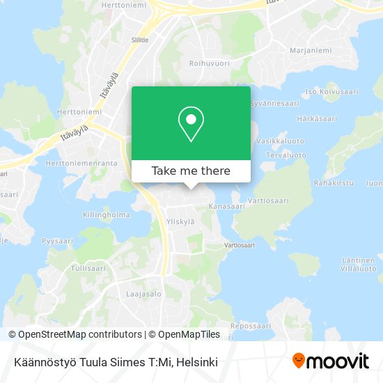 Käännöstyö Tuula Siimes T:Mi map