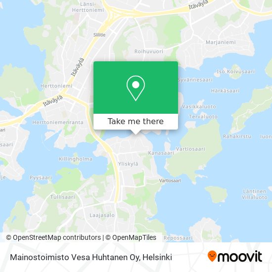 Mainostoimisto Vesa Huhtanen Oy map