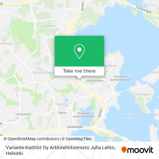 Variante-Keittiöt Oy Arkkitehtitoimisto Juha Lehto map