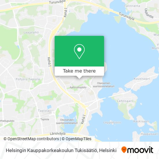 Helsingin Kauppakorkeakoulun Tukisäätiö map