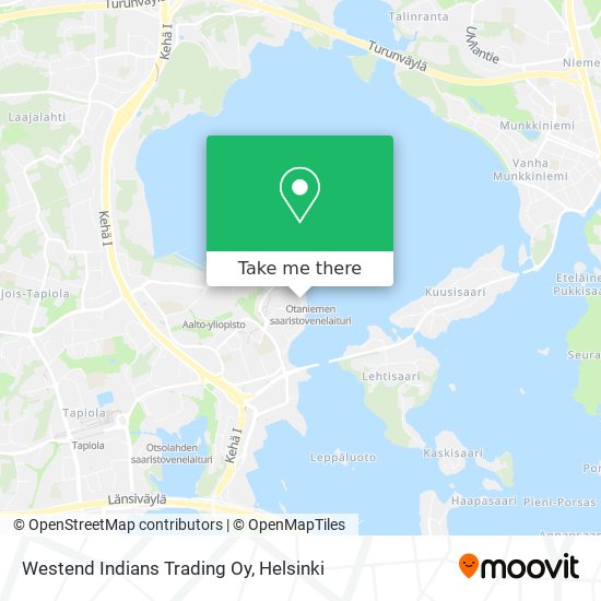 Westend Indians Trading Oy map