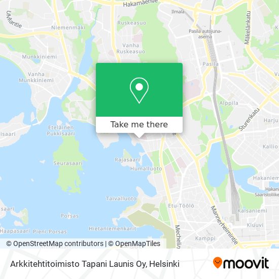 Arkkitehtitoimisto Tapani Launis Oy map