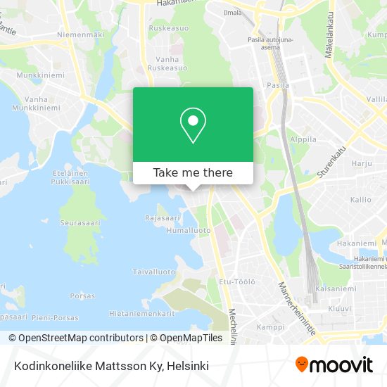 Kodinkoneliike Mattsson Ky map