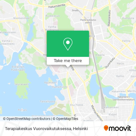 Terapiakeskus Vuorovaikutuksessa map