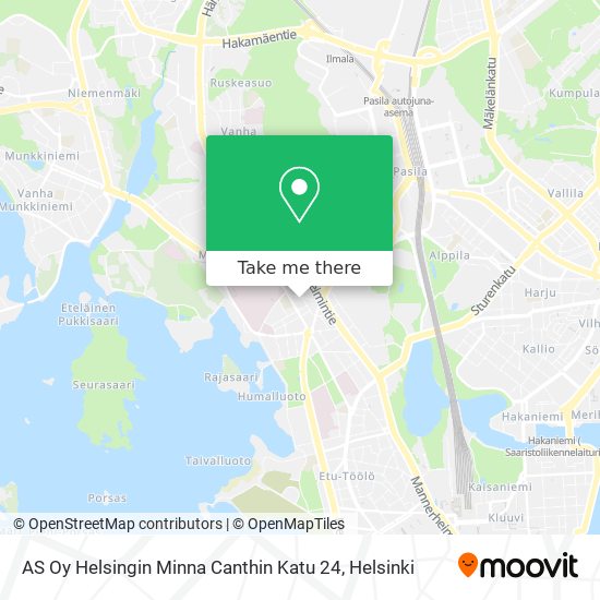 AS Oy Helsingin Minna Canthin Katu 24 map