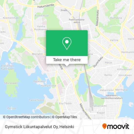 Gymstick Liikuntapalvelut Oy map