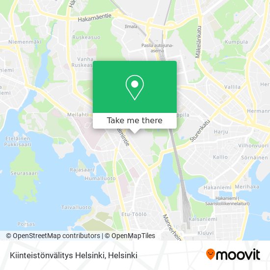 Kiinteistönvälitys Helsinki map