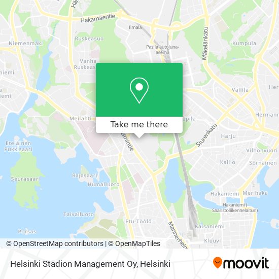 Helsinki Stadion Management Oy map